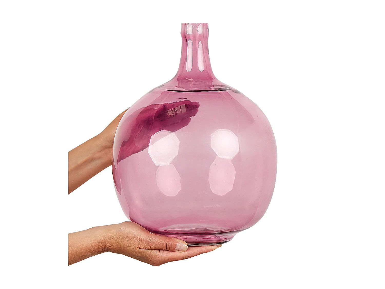 Decovaas CHAPPATHI Glas 31 cm Roze