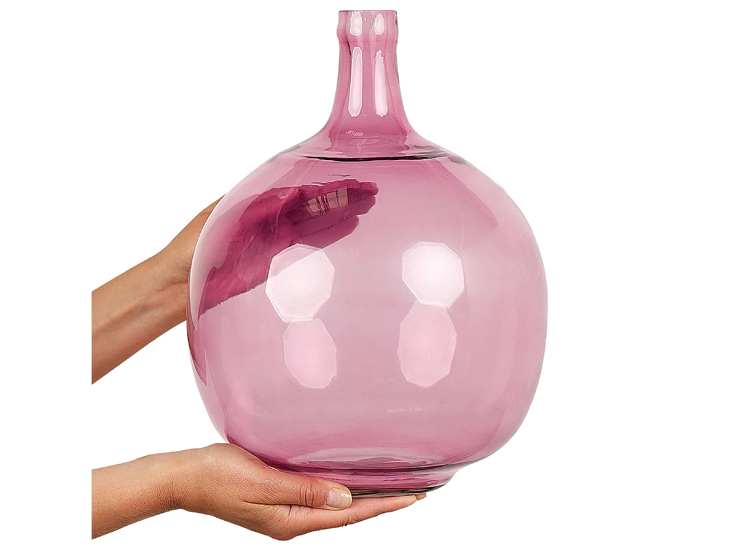 Decovaas CHAPPATHI Glas 31 cm Roze