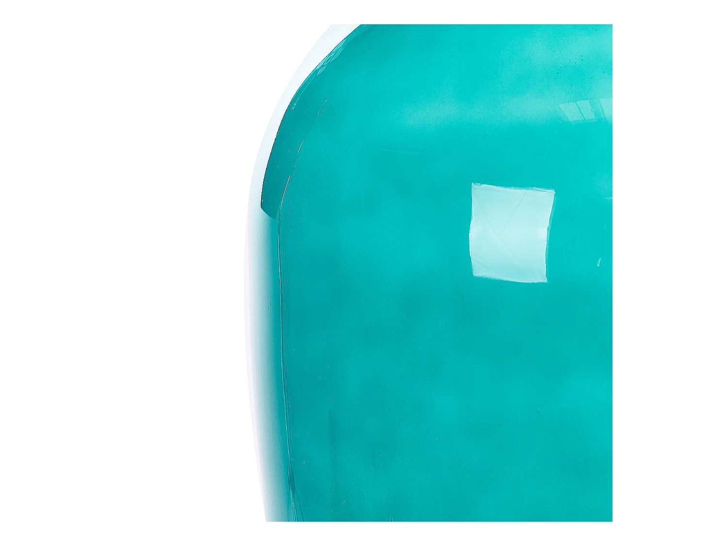 Wazon dekoracyjny SAMOSA Szkło 48 cm Turkusowy