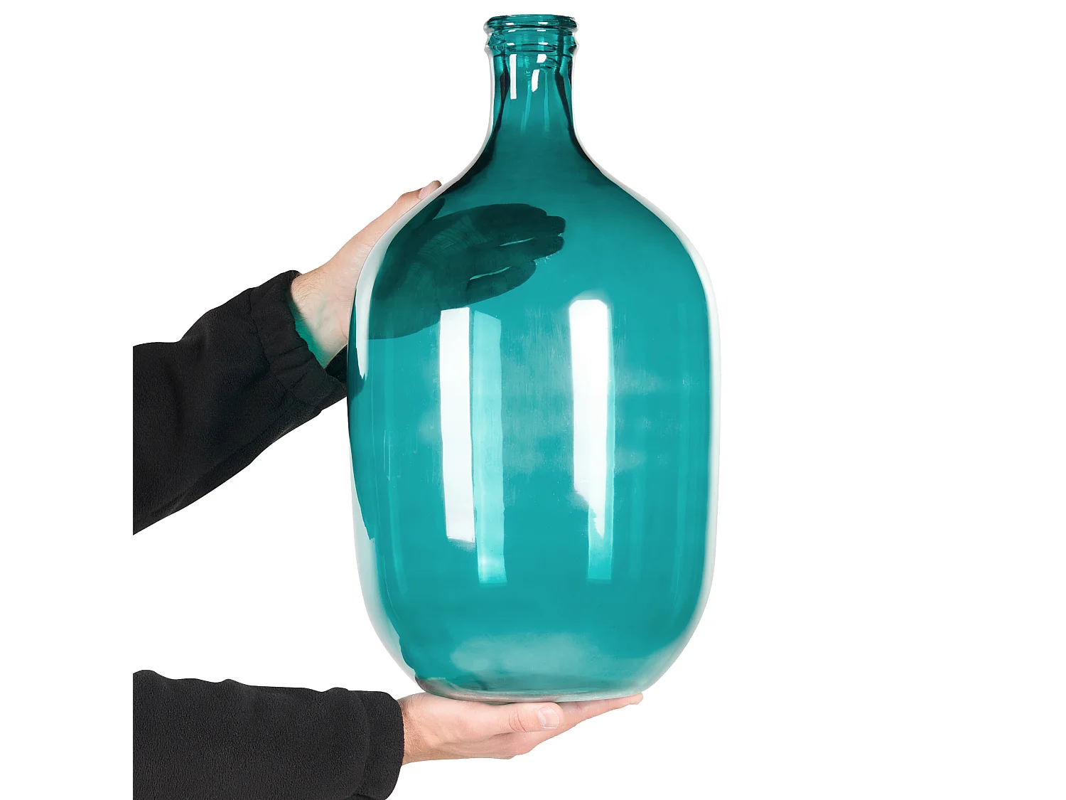 Jarro decorativo SAMOSA Vidro 48 cm Turquesa