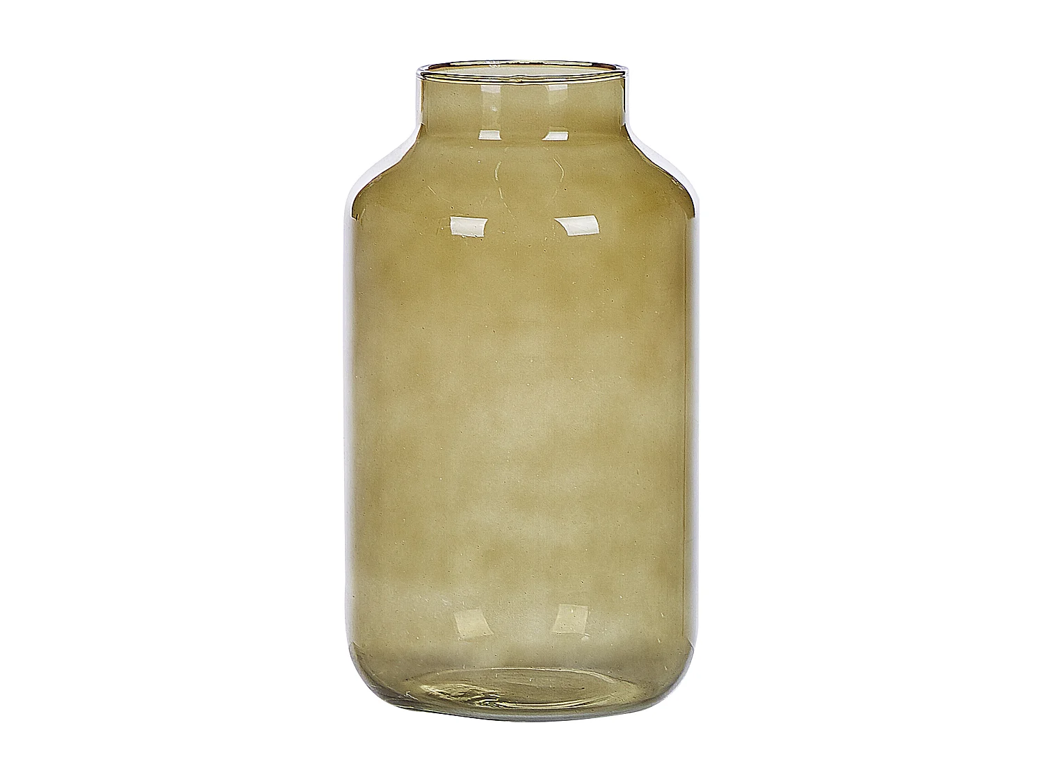 Vase décoratif DHOKLA Verre 30 cm Vert olive