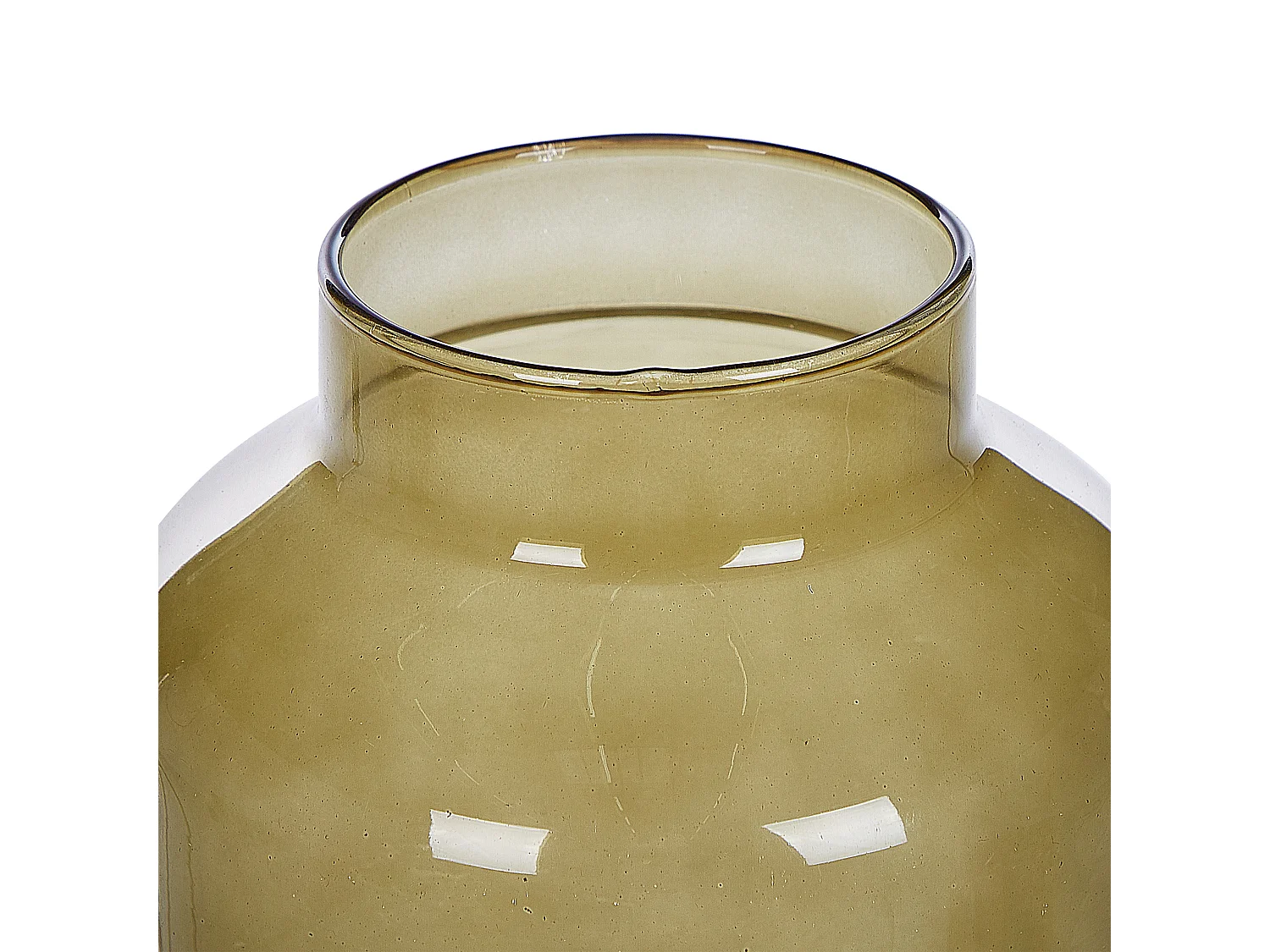 Vase décoratif DHOKLA Verre 30 cm Vert olive