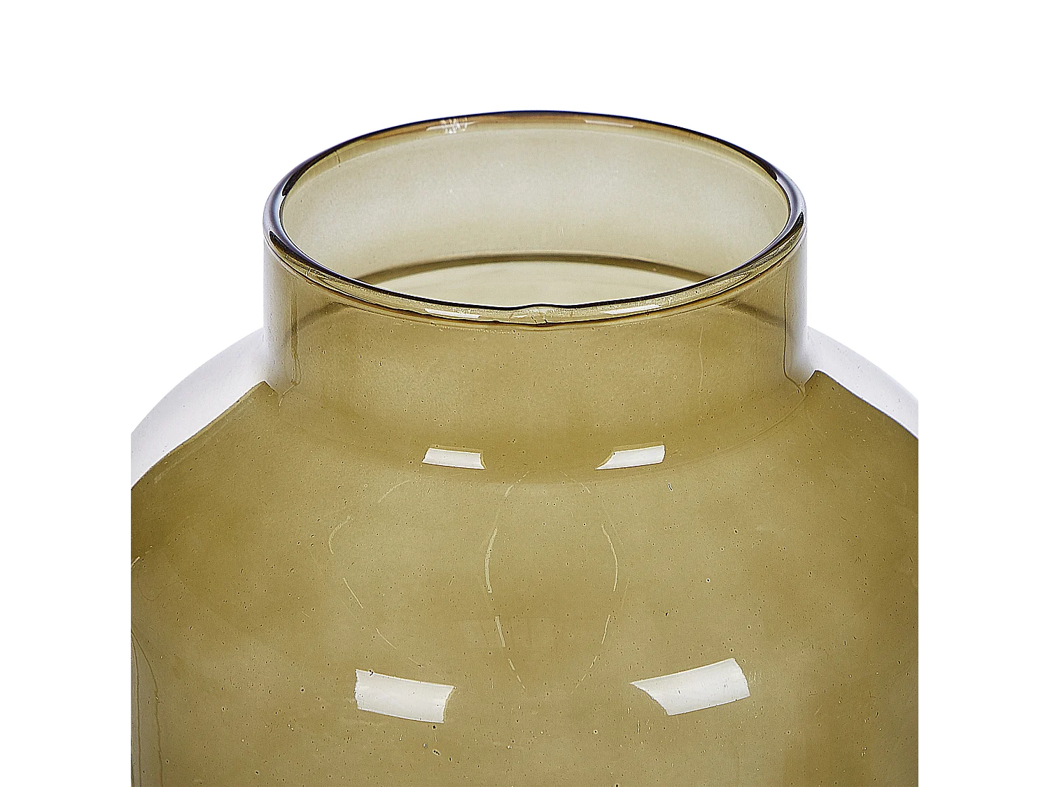 Vase décoratif DHOKLA Verre 30 cm Vert olive