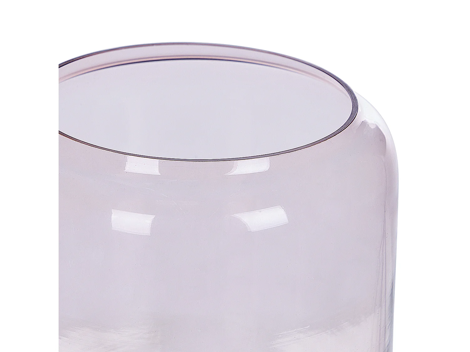 Set aus 2 dekorativen Vasen aus farbigem Glas 11 / 20 cm rosa Rasam