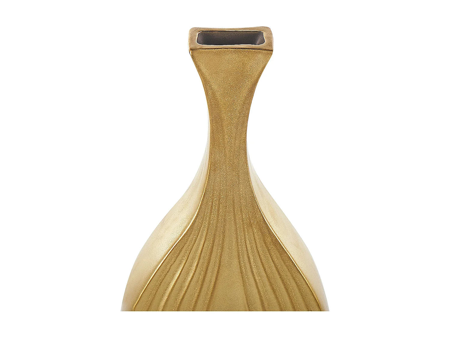 Vase décoratif THAPSUS Céramique 39 cm Doré