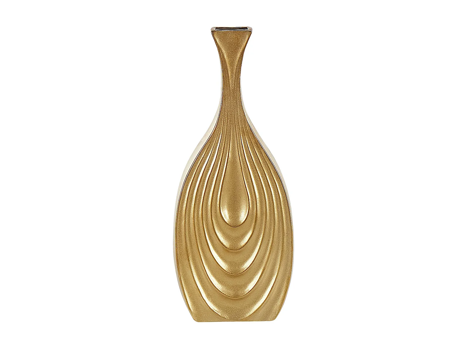 Dekovase THAPSUS Keramik 39 cm Gold