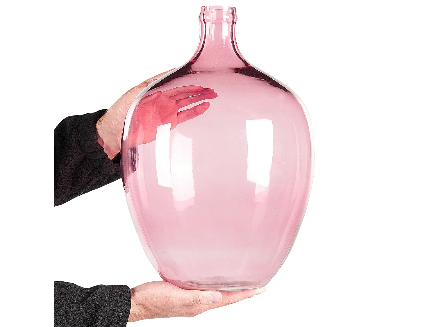 Vase à fleurs ROTI Verre 39 cm Rose