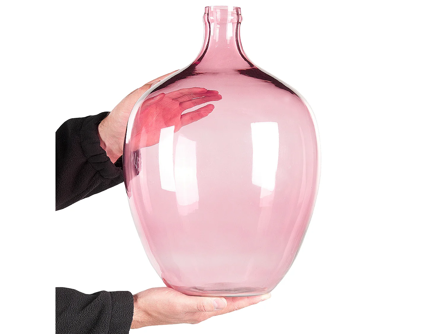 Vase à fleurs ROTI Verre 39 cm Rose