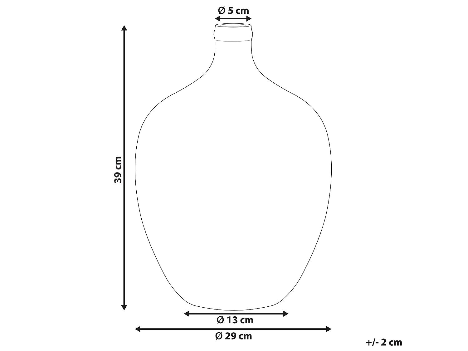 Jarrón para flores ROTI Vidrio 39 cm Rosa