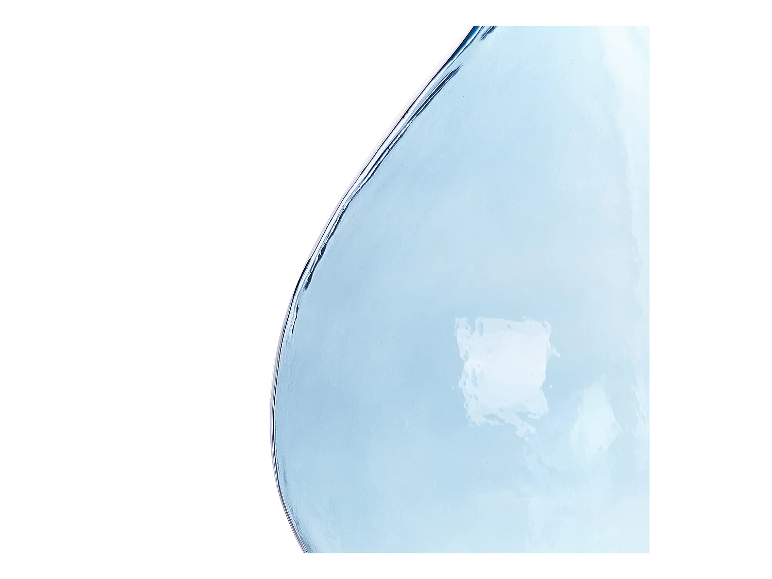 Dekovase PAKORA Glas 28 cm Hellblau