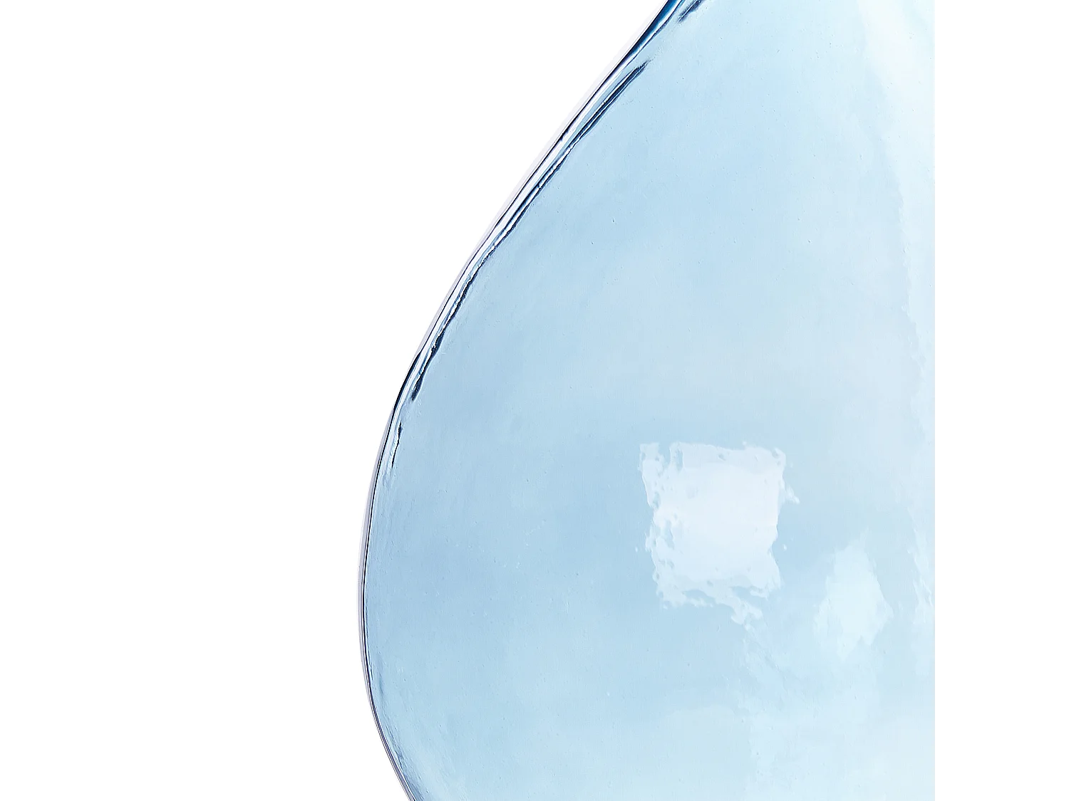 Dekovase PAKORA Glas 28 cm Hellblau