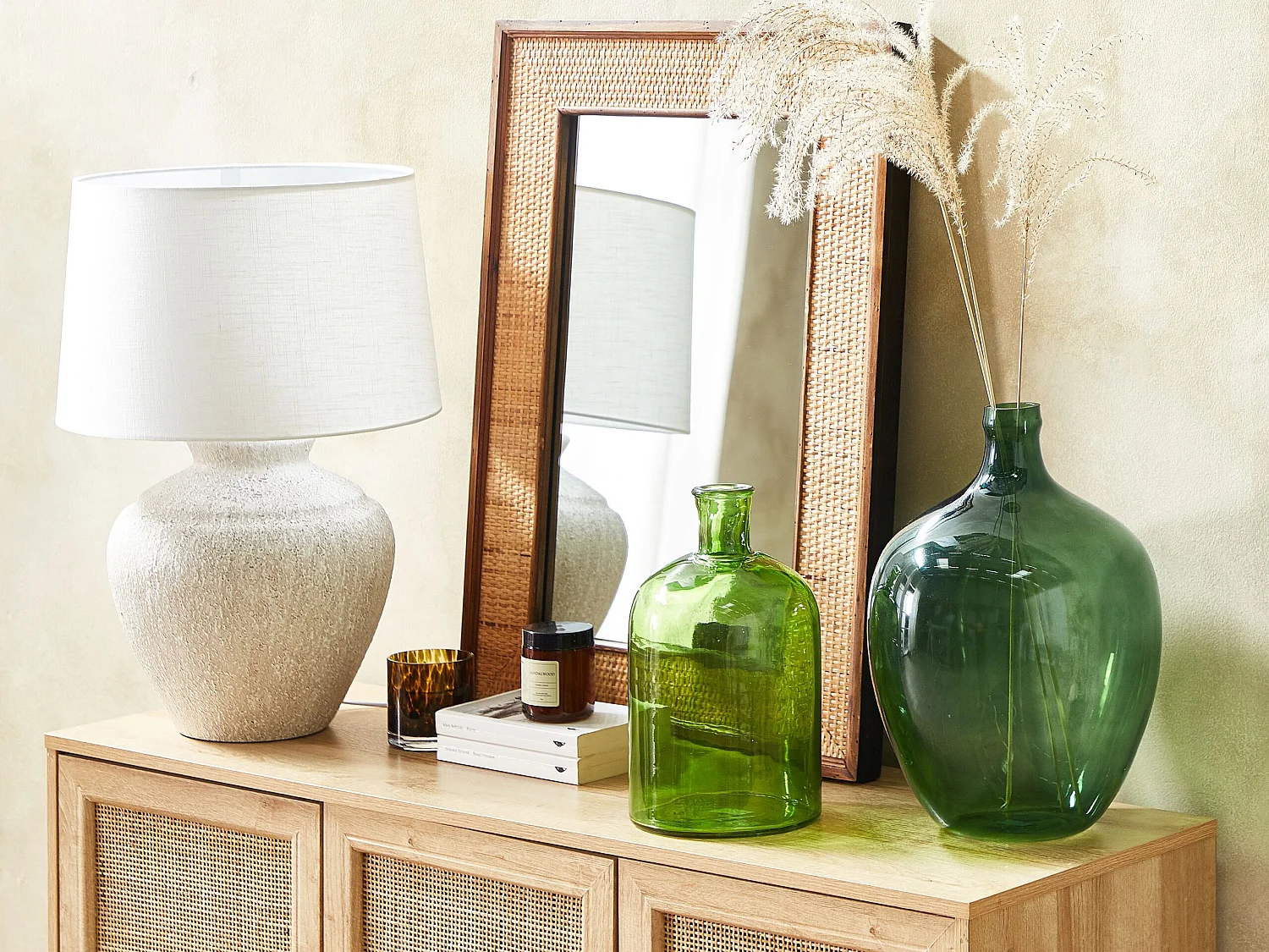 Vase à fleurs ROTI 39 cm Vert