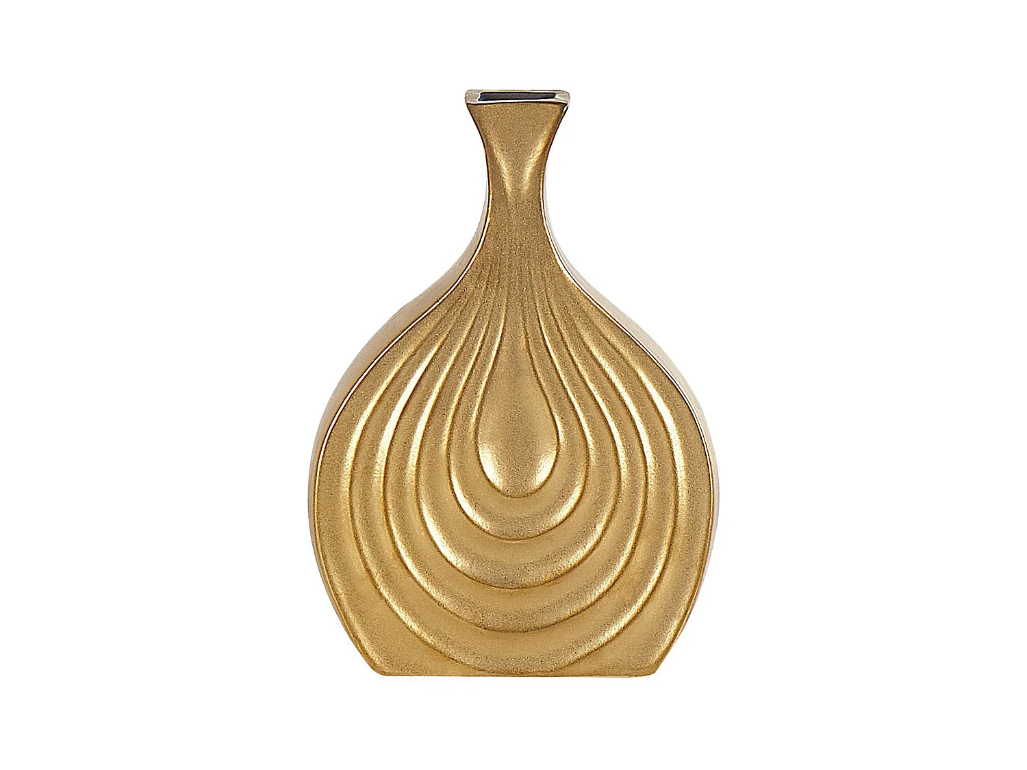 Vase décoratif THAPSUS Grès 25 cm Doré