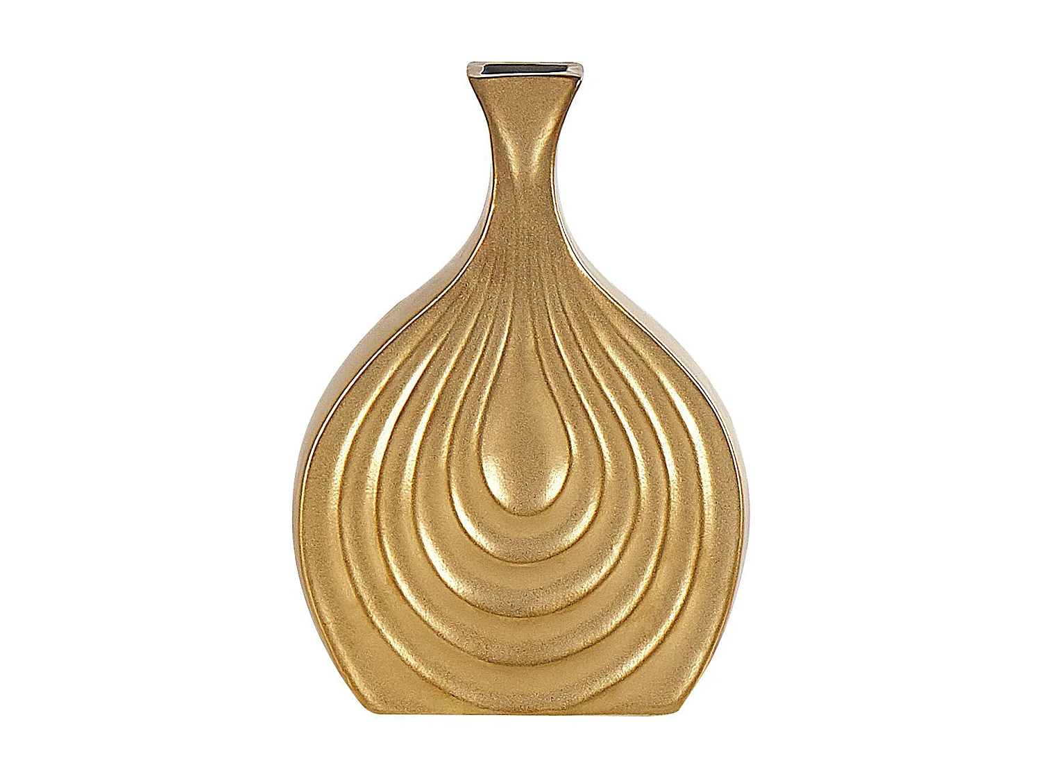 Vase décoratif THAPSUS Grès 25 cm Doré