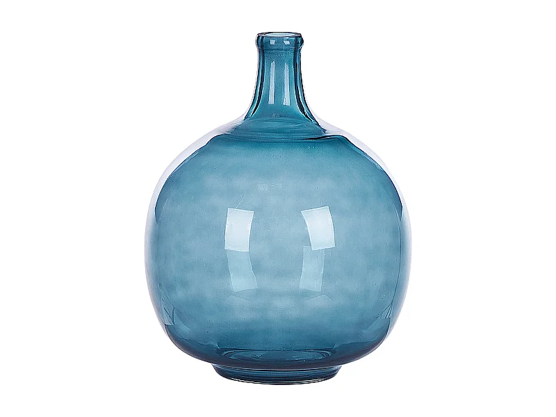 Vase décoratif CHAPPATHI Verre 31 cm Bleu