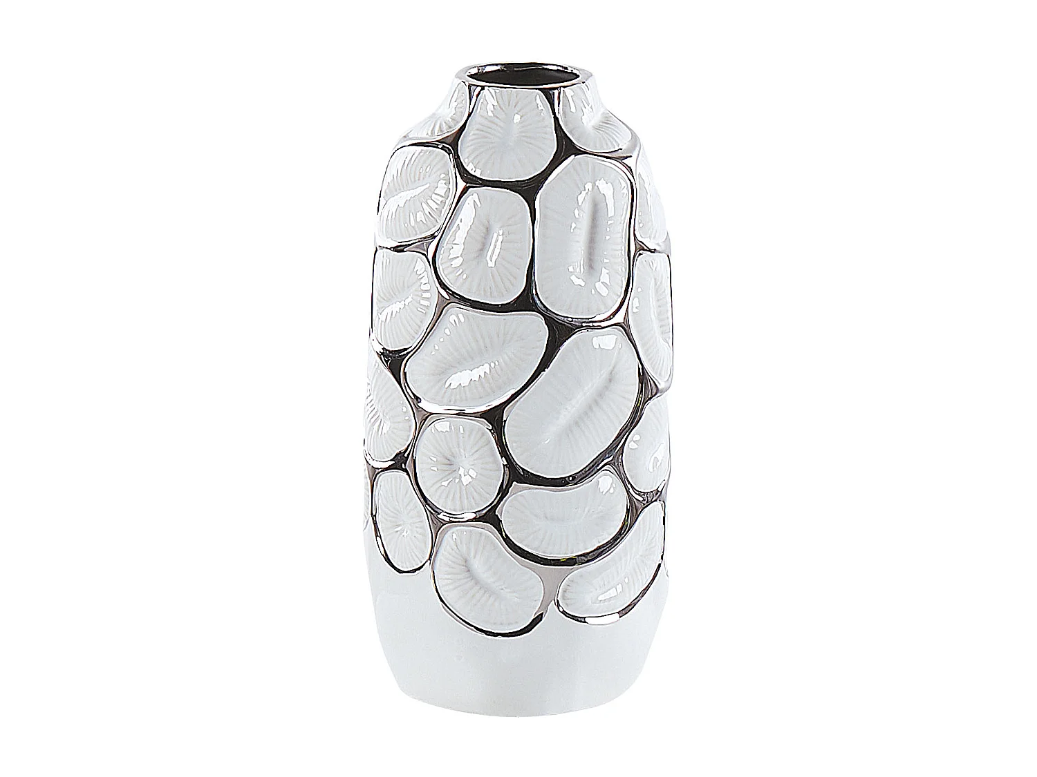 Jarro decorativo CENABUM Grés 28 cm Branco