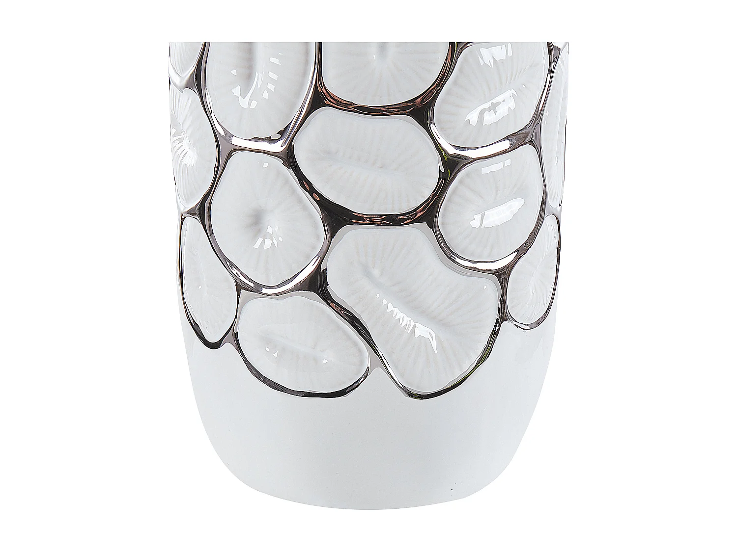 Vase décoratif CENABUM Grès 28 cm Blanc