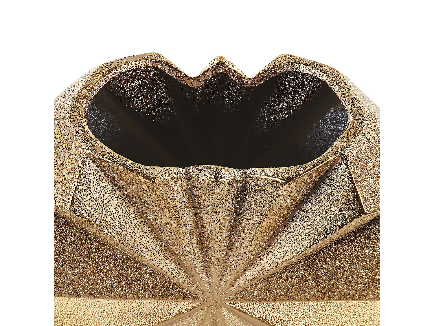 Jarrón decorativo AELIA Cerámica 25 cm Dorado