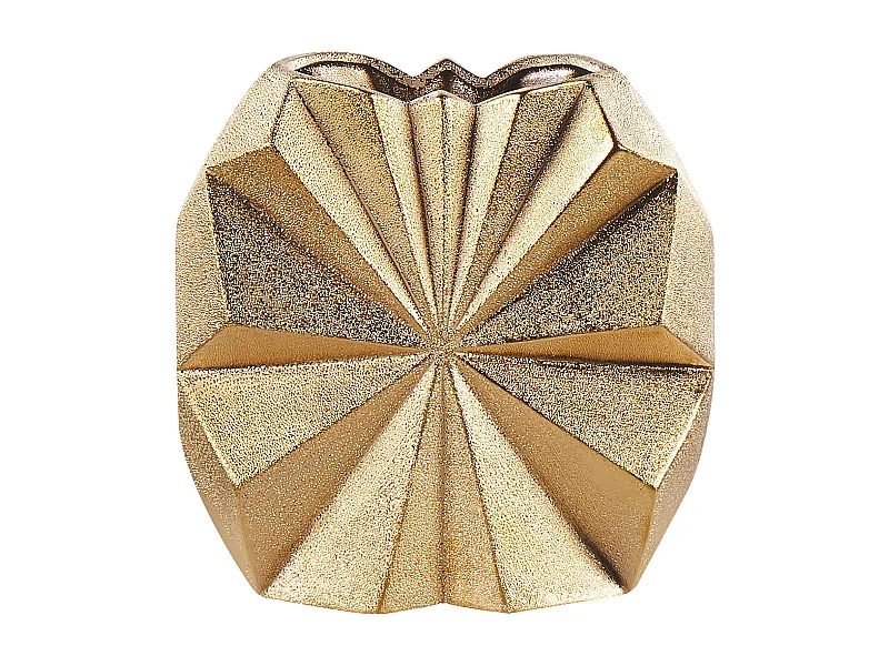 Jarro decorativo AELIA Cerâmica 25 cm Dourado