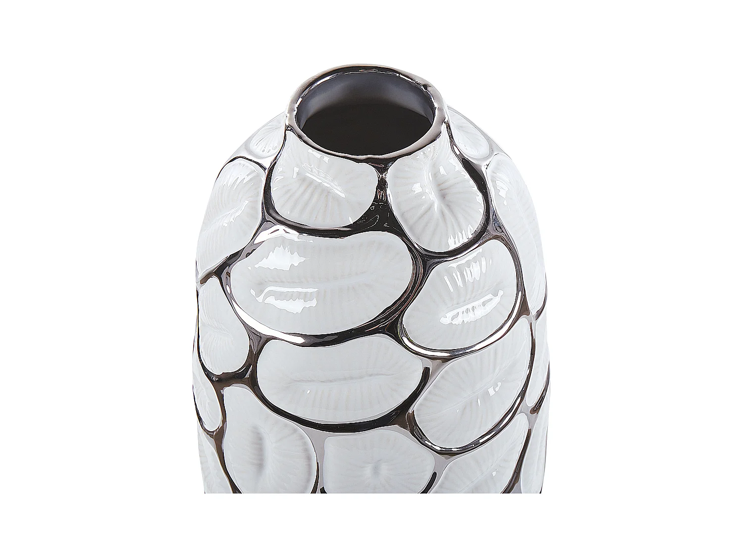 Wazon dekoracyjny CENABUM Kamionka 34 cm Biały