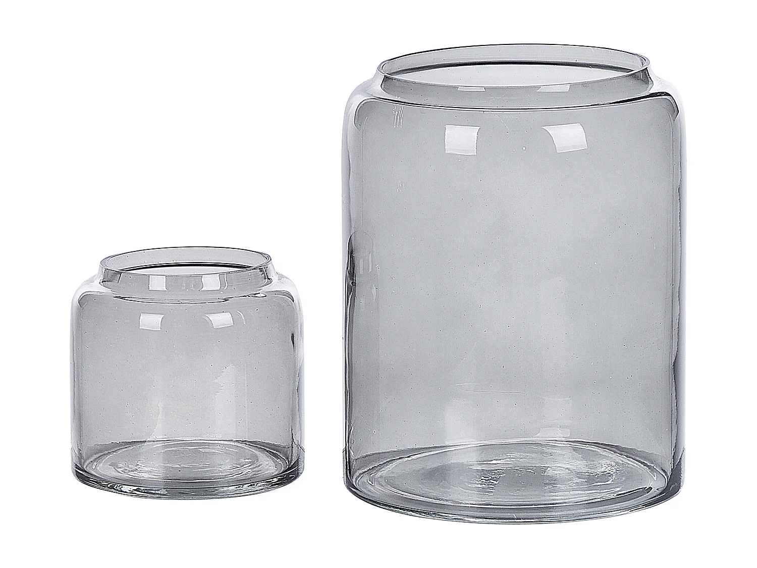 Vase décoratif RASAM Verre Gris clair