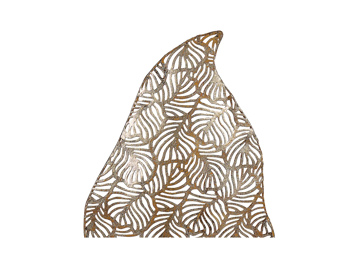 Accessoire Décoratif Feuille LITHIUM Métal Doré