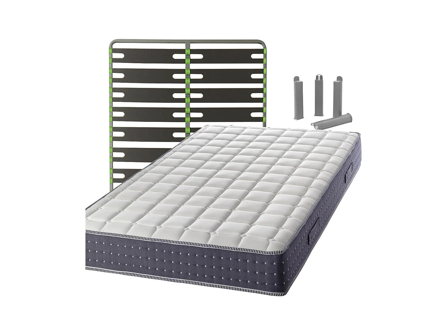 SILHOUETTE - Pack Matelas + AltoSenso 140x190 + Pieds