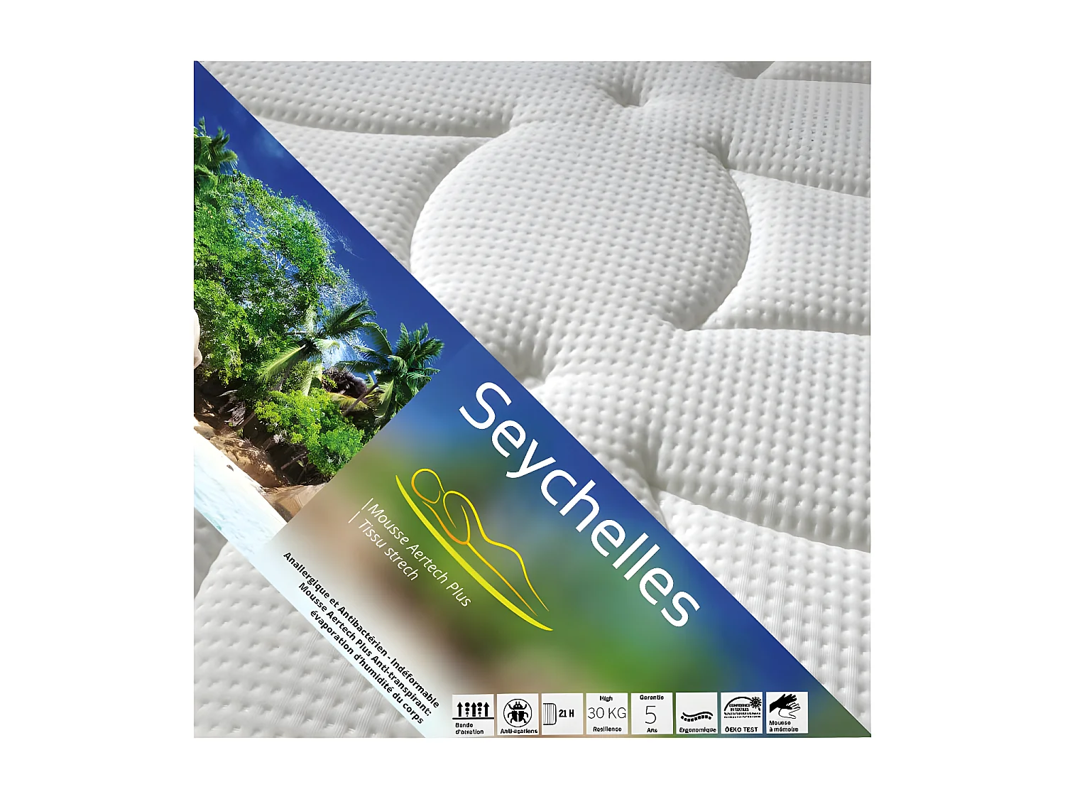 SEYCHELLES - Pack Matelas + AltoZone 120x190