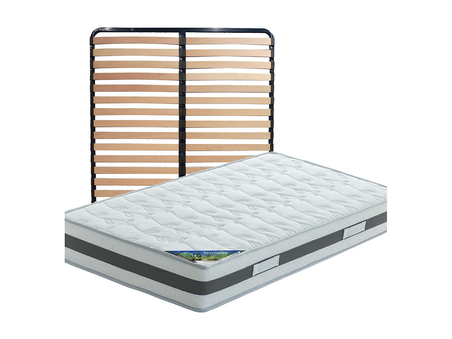 SEYCHELLES - Pack Matelas + Lattes 130x190