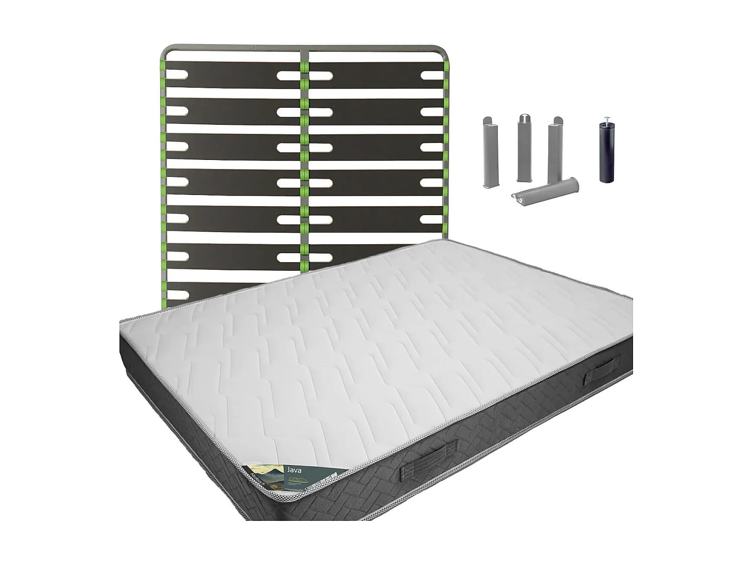 JAVA - Pack matelas + AltoSenso 160x200 + Pieds