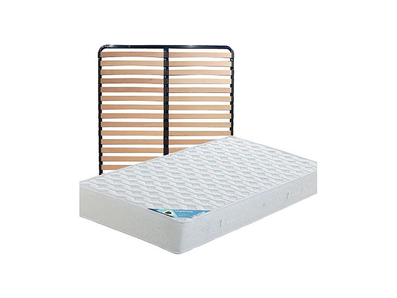 MALDIVES - Pack Matelas + Lattes 130x190