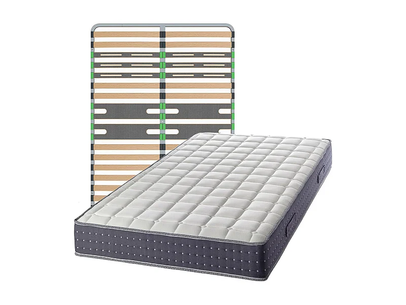 SILHOUETTE - Pack Matelas + AltoZone 160x200