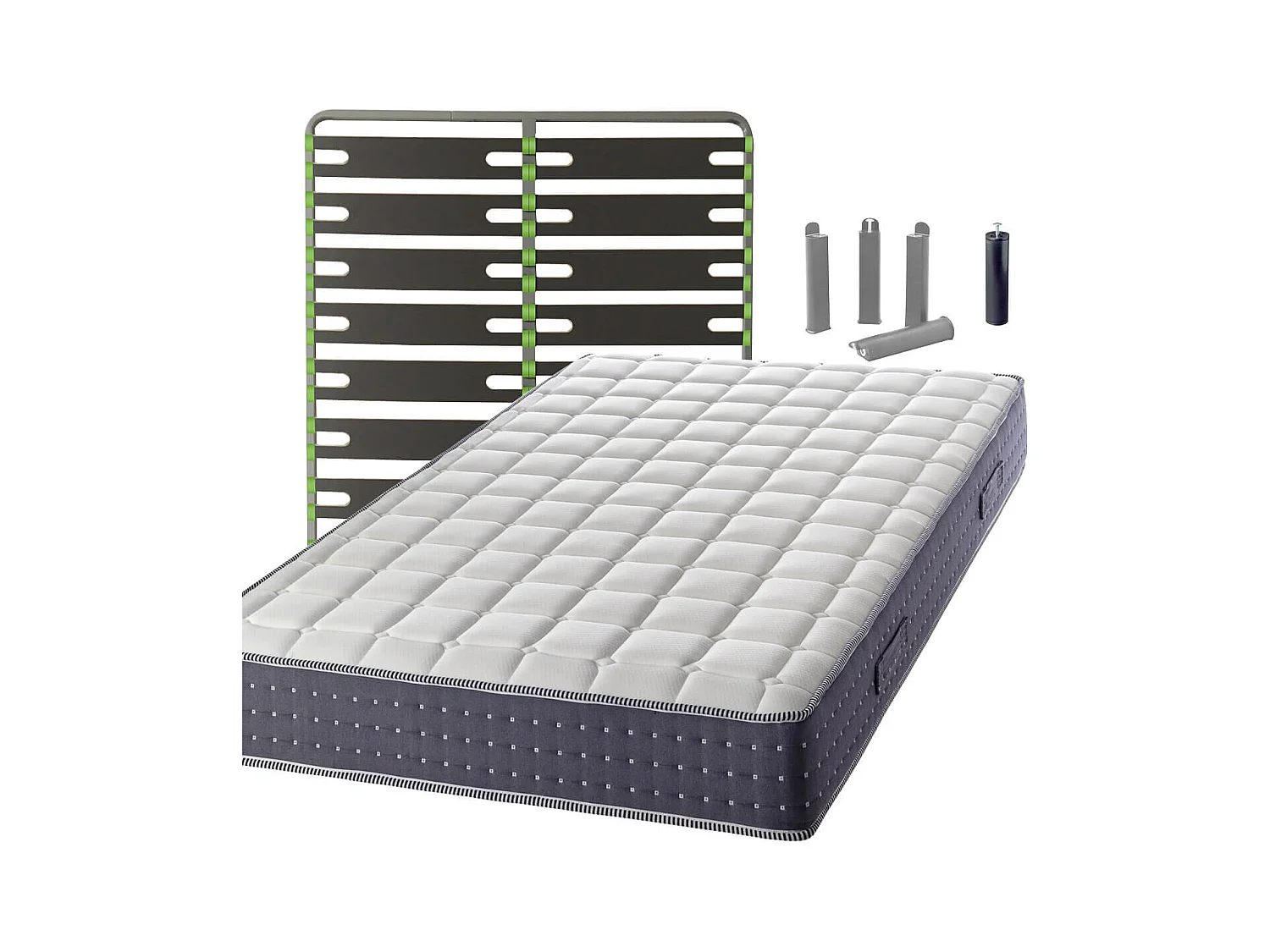 SILHOUETTE - Pack Matelas + AltoSenso 160x200 + Pieds
