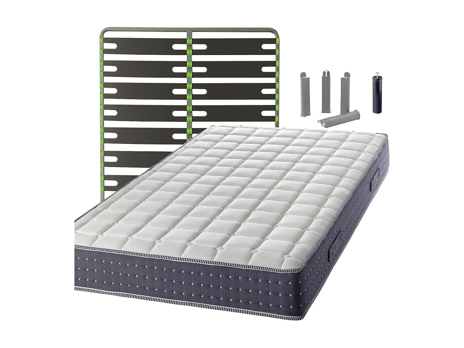 SILHOUETTE - Pack Matelas + AltoSenso 160x200 + Pieds