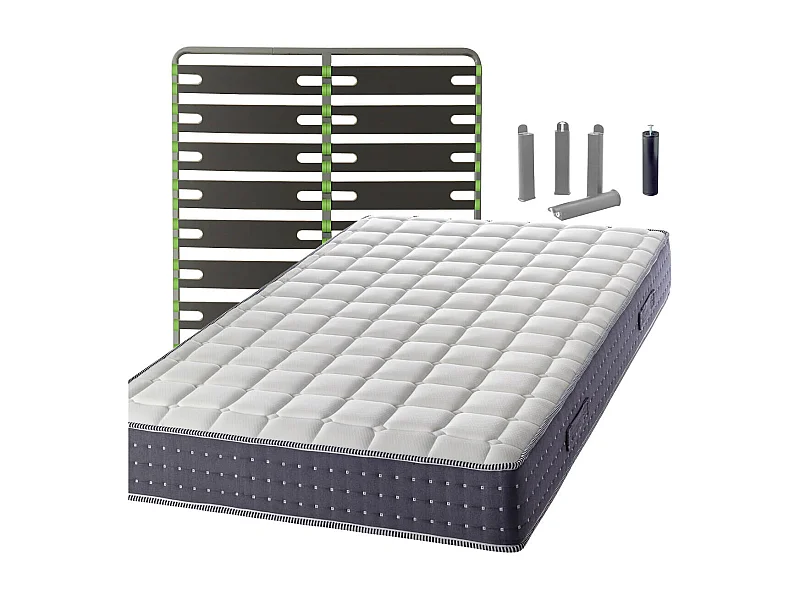 SILHOUETTE - Pack Matelas + AltoSenso 160x200 + Pieds