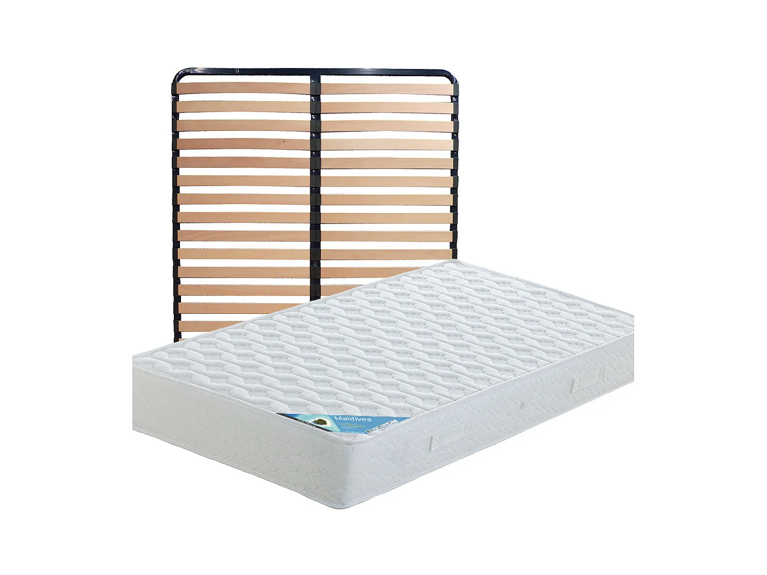 MALDIVES - Pack Matelas + Lattes 140x200
