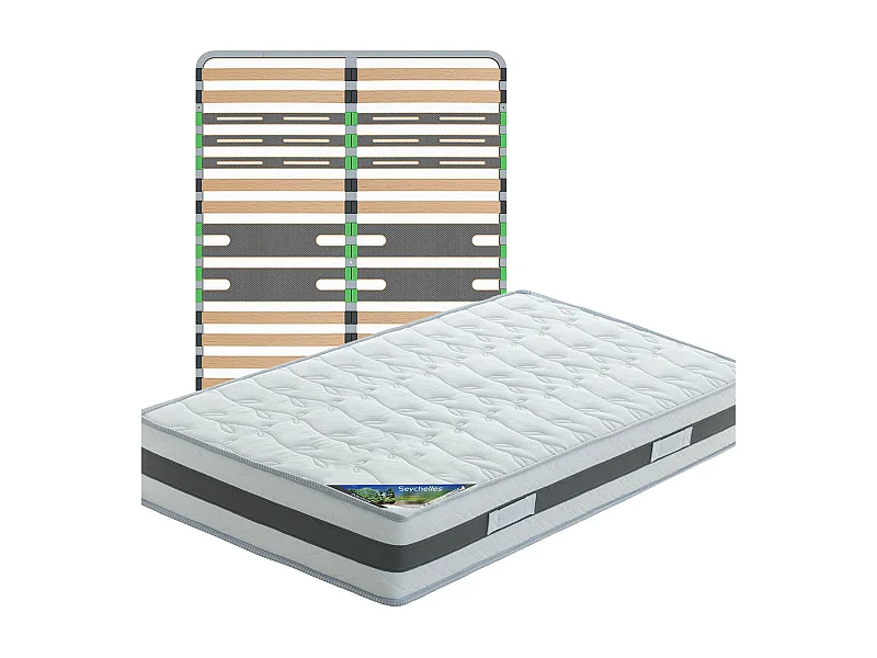 SEYCHELLES - Pack Matelas + AltoZone 140x190