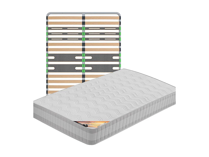 TAHITI - Pack Matelas + AltoZone 160x200