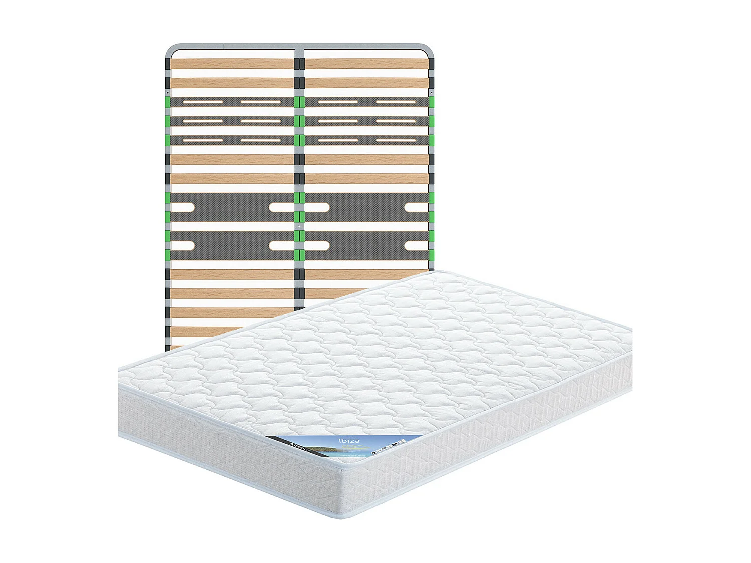 IBIZA - Pack Matelas + AltoZone 120x190