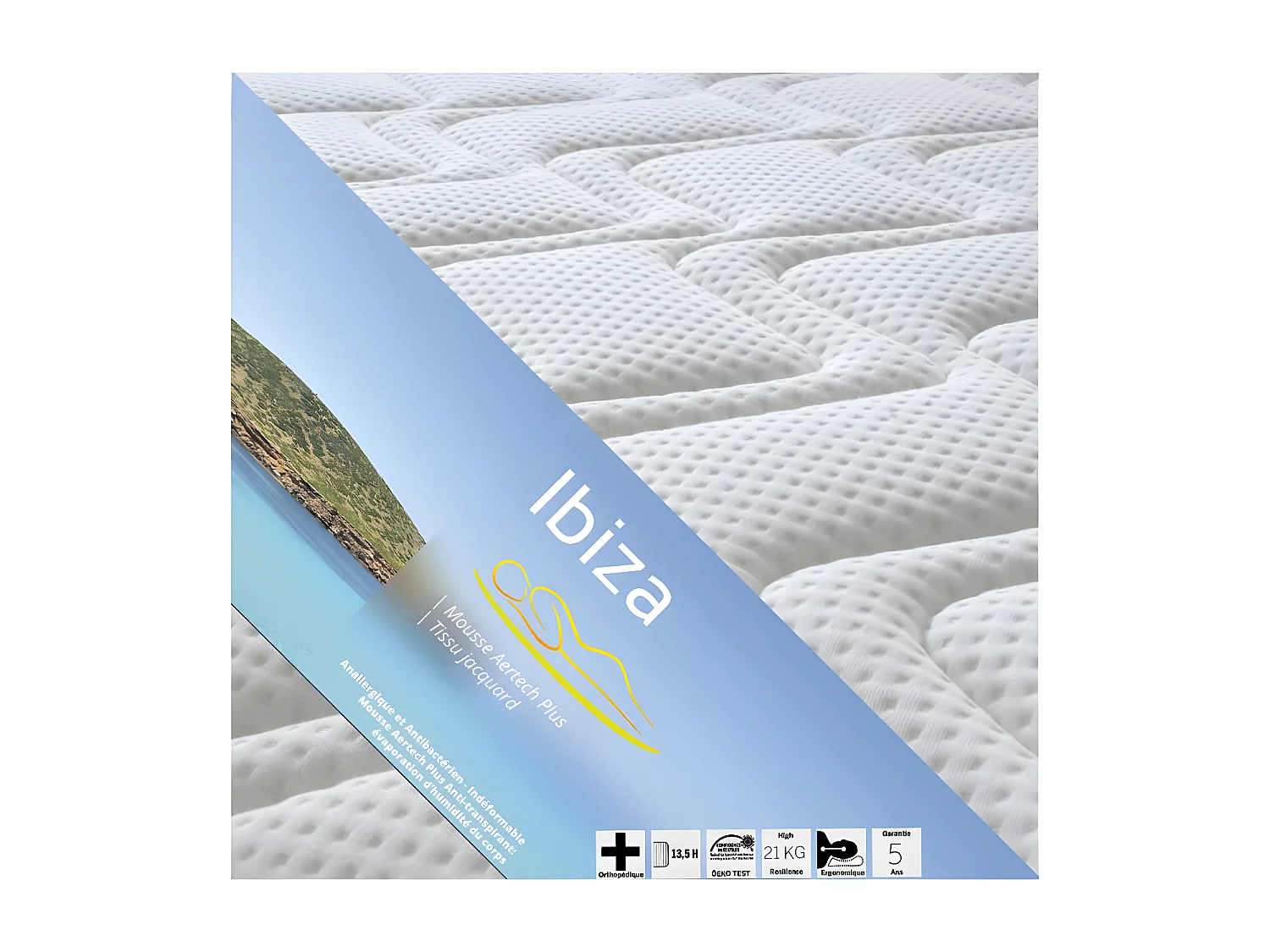 IBIZA - Pack Matelas + AltoZone 120x190
