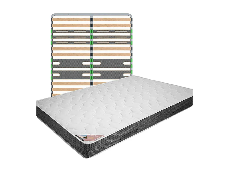 BERMUDES - Pack Matelas + AltoZone 140x190