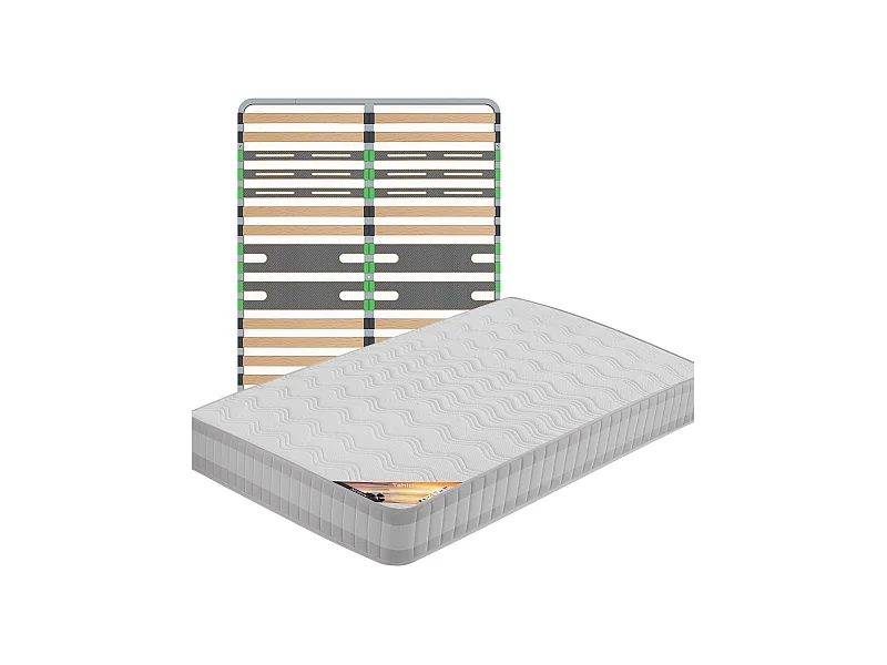TAHITI - Pack Matelas + AltoZone 140x190