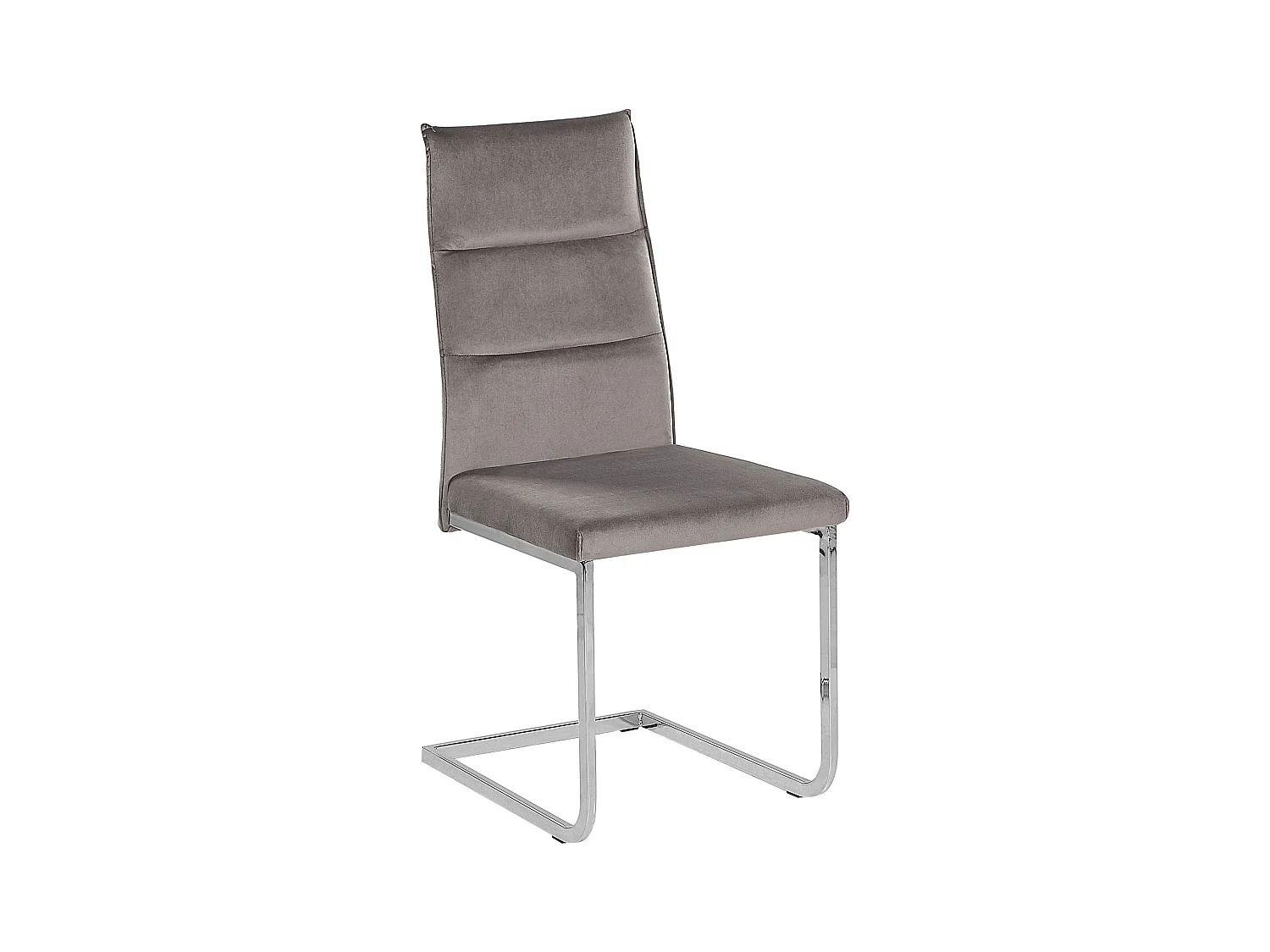 Lot de 2 chaises de salle à manger ROCKFORD Velours Gris