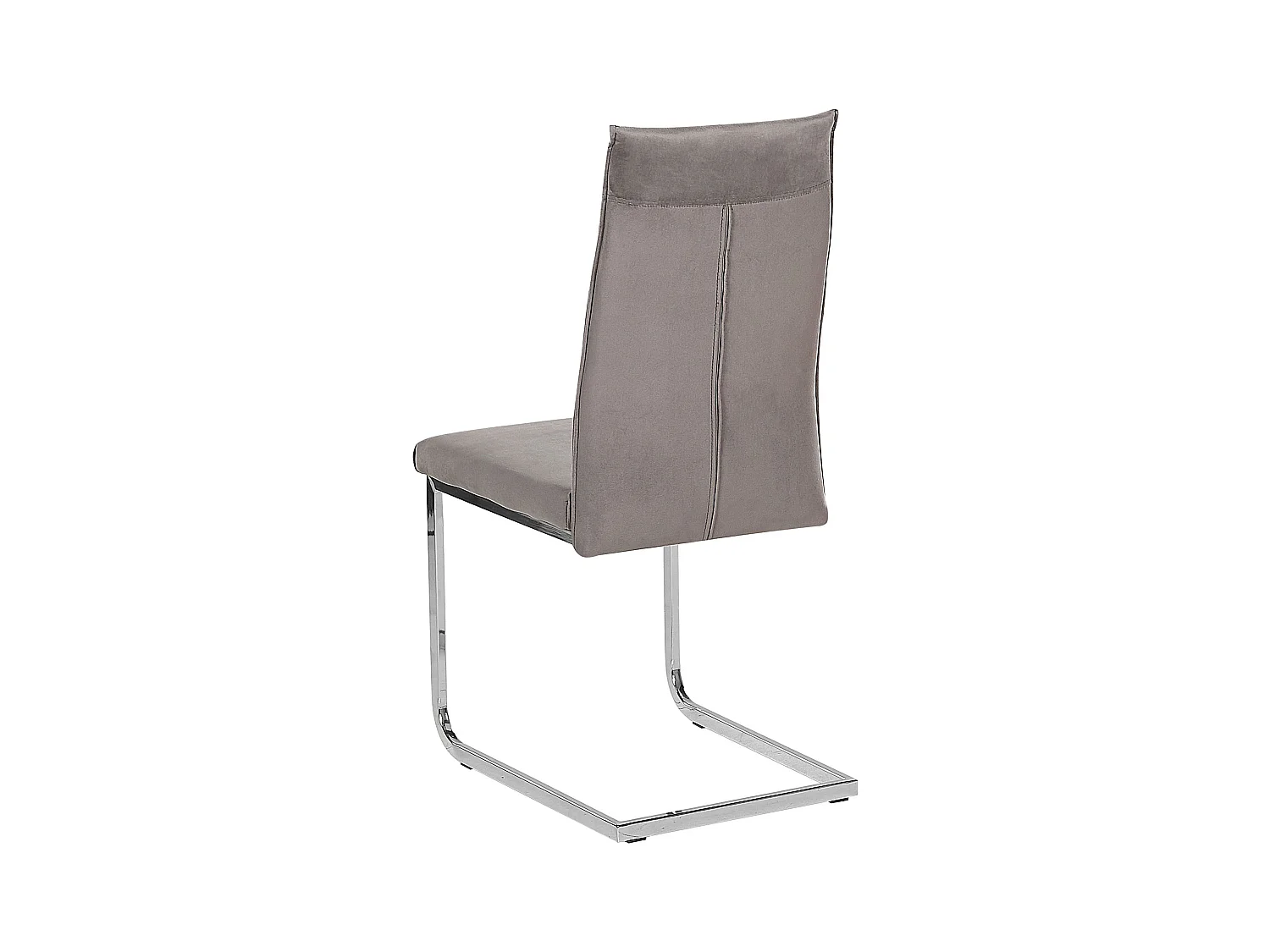 Lot de 2 chaises de salle à manger ROCKFORD Velours Gris