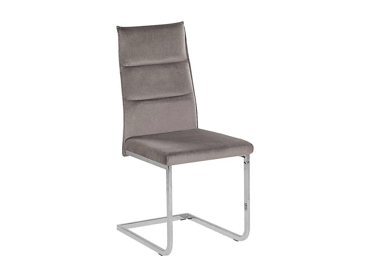 Lot de 2 chaises de salle à manger ROCKFORD Velours Gris