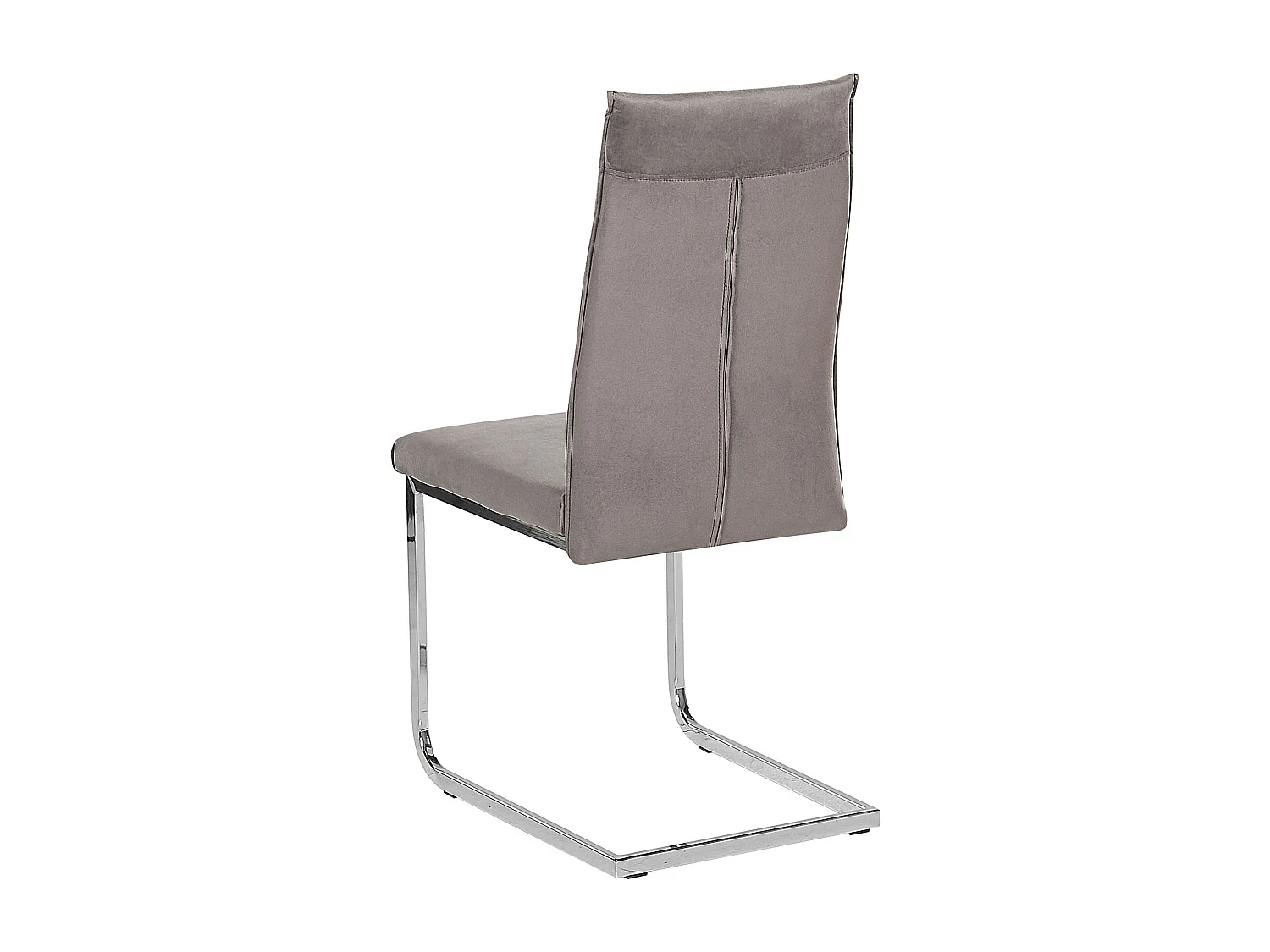 Lot de 2 chaises de salle à manger ROCKFORD Velours Gris