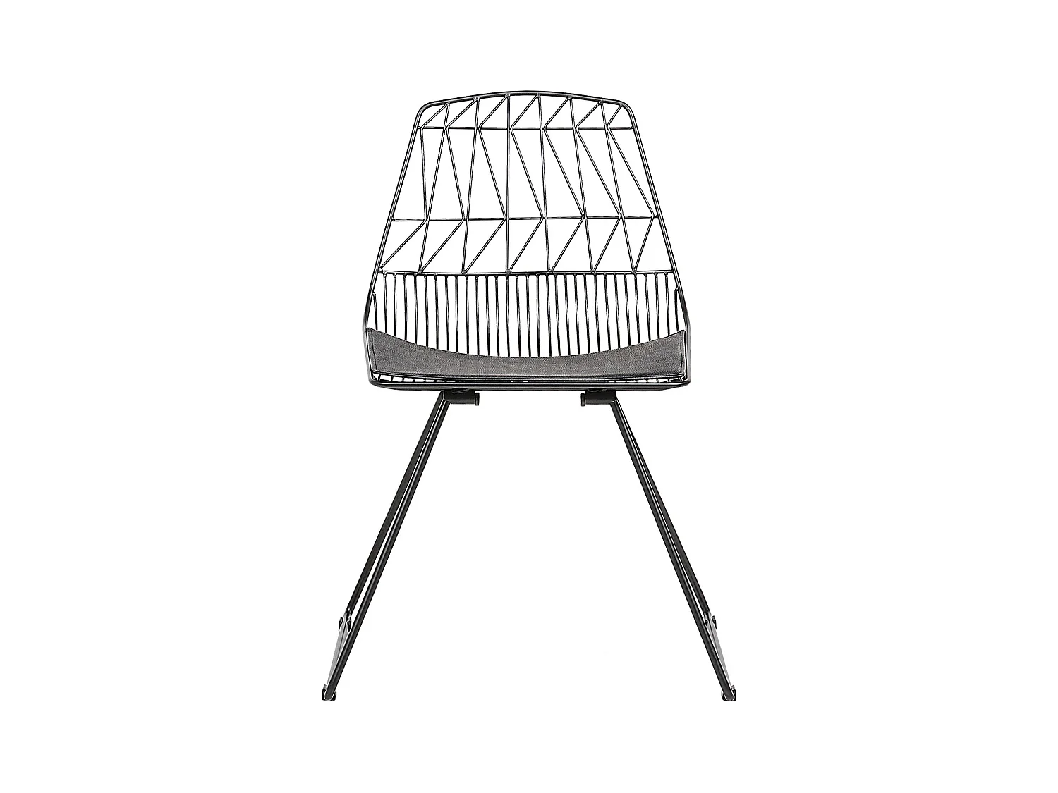 Set van 2 eetkamerstoelen HARLAN Metaal Zwart