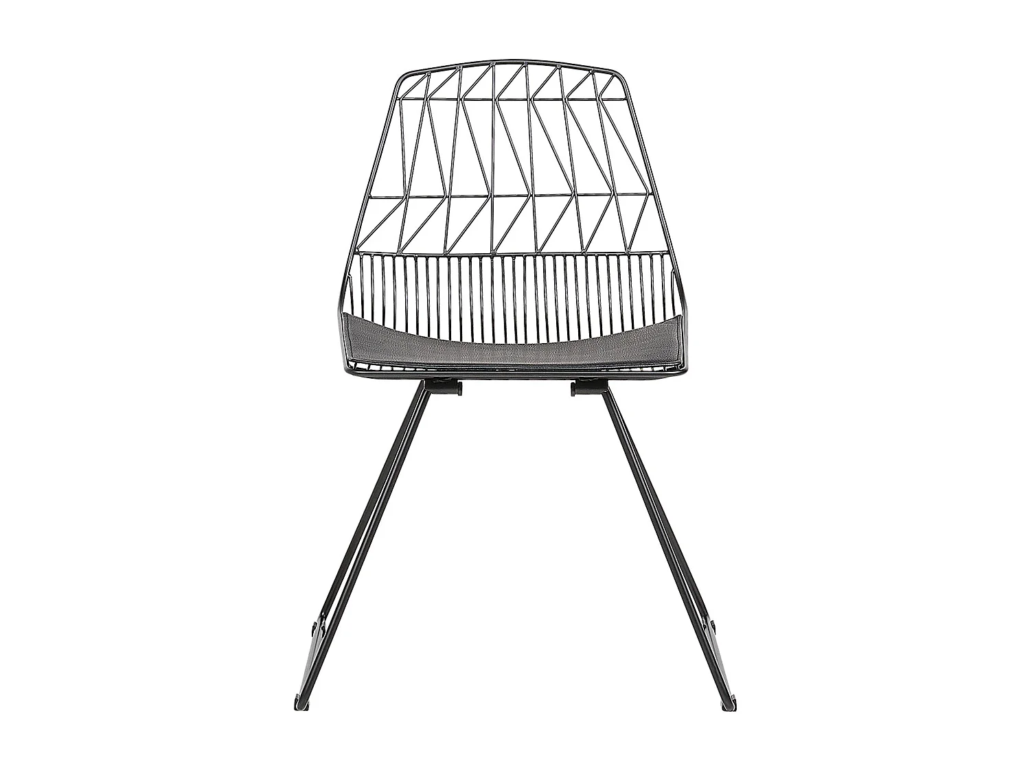 Set van 2 eetkamerstoelen HARLAN Metaal Zwart