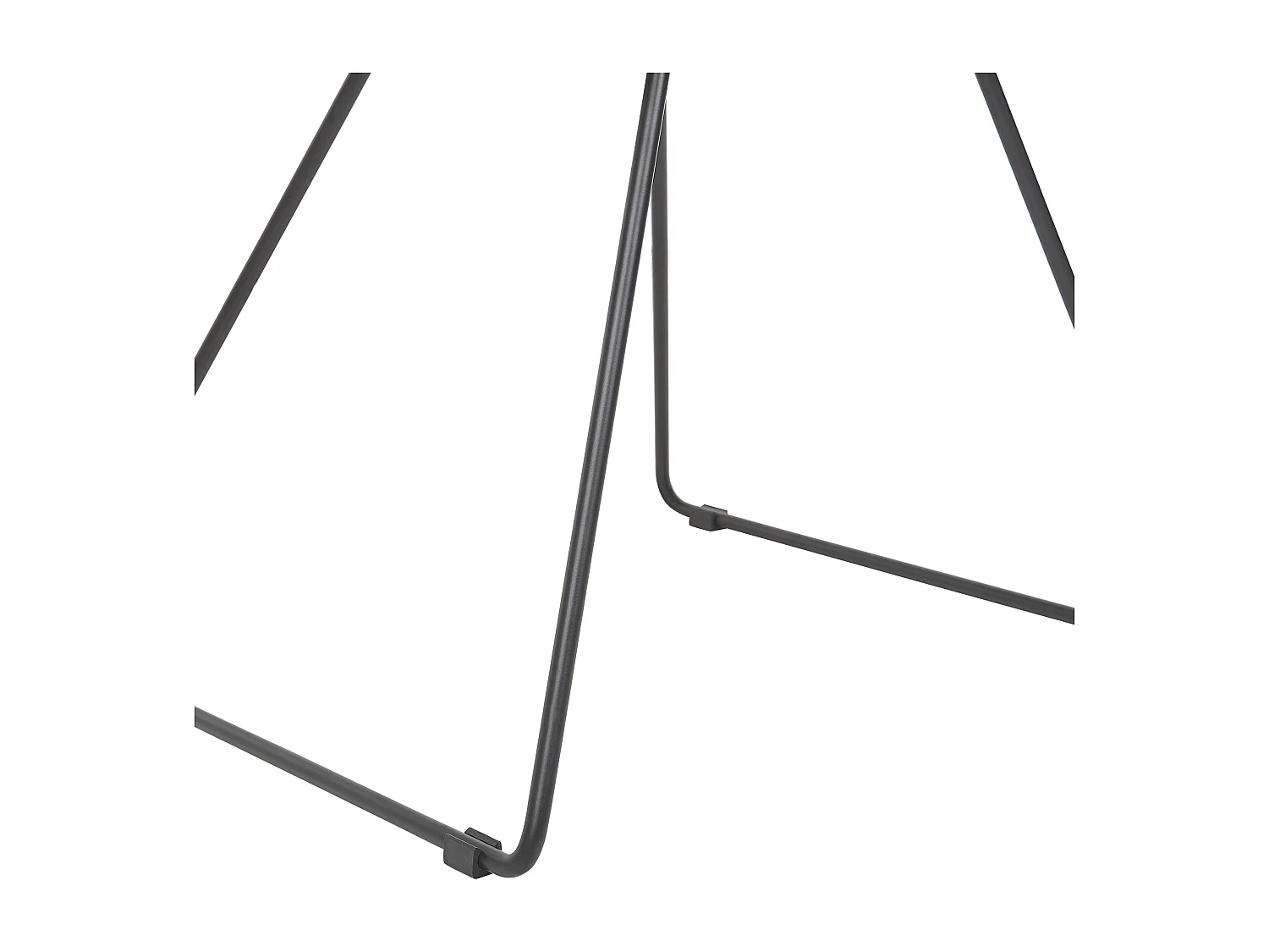 Set van 2 eetkamerstoelen HARLAN Metaal Zwart