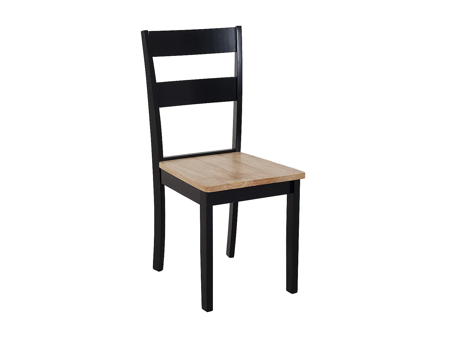 Lot de 2 chaises de salle à manger GEORGIA Bois Noir